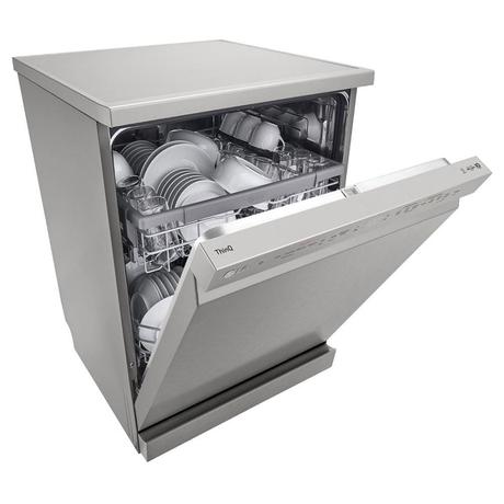 LG 14 Place Dishwasher, WiFi Enabled, True Steam, Quadwash, Inverter Direct Drive Technology, 4 washing arms, Silver (DFB532FP)-5