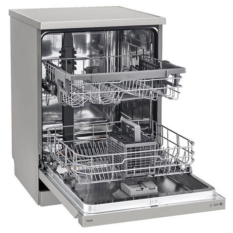 LG 14 Place Dishwasher, WiFi Enabled, True Steam, Quadwash, Inverter Direct Drive Technology, 4 washing arms, Silver (DFB532FP)-8