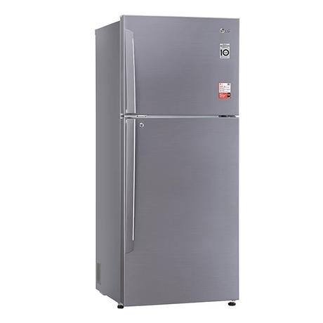 LG 412 litres 1 Star Double Door Refrigerator, Shinny Steel GL-T432APZR-2