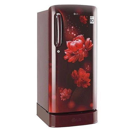 LG 185 litres 5 Star Direct Cool Single Door Refrigerator, Scarlet Charm GL-D201ASCU-1