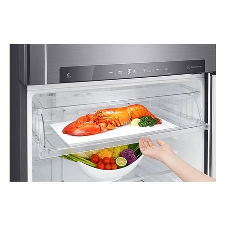 LG 506 litres 1 Star Double Door Refrigerator, Platinum Silver GN-H702HLHM-9