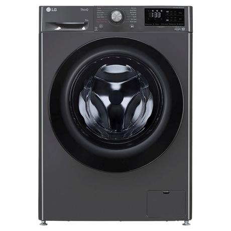 LG 8 kg Front Load, AI Direct Drive, 6 Motion DD, Steam, WiFi Enabled, Smart Diagnosis, Middle Black, 5 Star (FHP1208A5M)-0
