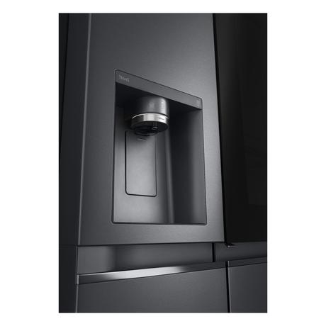 LG 630 L 3 Star Frost Free Side by Side Refrigerator, Matt Black, X257AMC3-7
