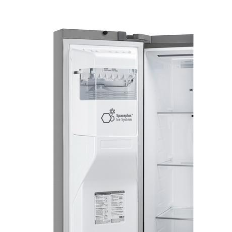 LG 630 L 3 Star Frost Free Side by Side Refrigerator, Shiny Steel, L257CPZ3-10