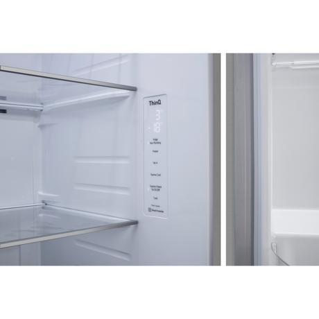 LG 630 L 3 Star Frost Free Side by Side Refrigerator, Shiny Steel, L257CPZ3-11
