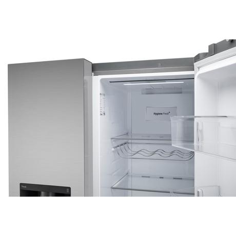 LG 630 L 3 Star Frost Free Side by Side Refrigerator, Shiny Steel, L257CPZ3-12