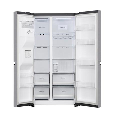 LG 630 L 3 Star Frost Free Side by Side Refrigerator, Shiny Steel, L257CPZ3-5