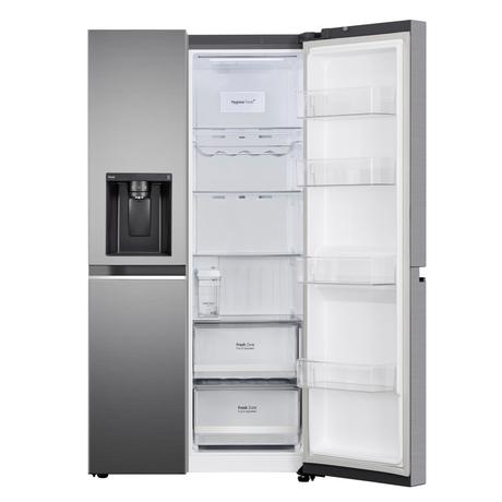 LG 630 L 3 Star Frost Free Side by Side Refrigerator, Shiny Steel, L257CPZ3-7