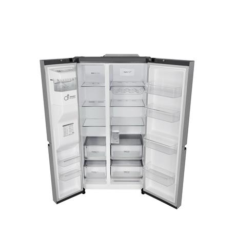 LG 630 L 3 Star Frost Free Side by Side Refrigerator, Shiny Steel, L257CPZ3-8