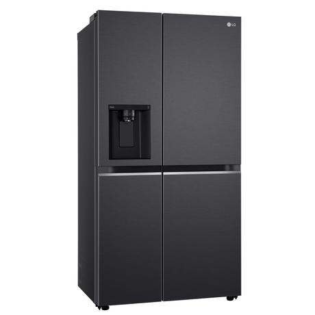 LG 630 L 3 Star Frost Free Side by Side Refrigerator, Matt Black, L257CMC3-1