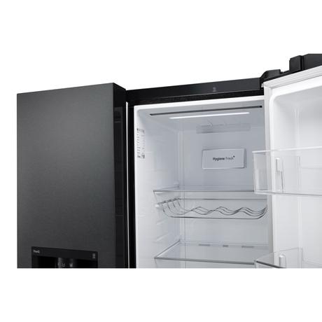 LG 630 L 3 Star Frost Free Side by Side Refrigerator, Matt Black, L257CMC3-11
