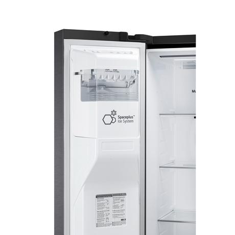 LG 630 L 3 Star Frost Free Side by Side Refrigerator, Matt Black, L257CMC3-12