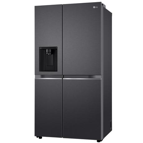 LG 630 L 3 Star Frost Free Side by Side Refrigerator, Matt Black, L257CMC3-2
