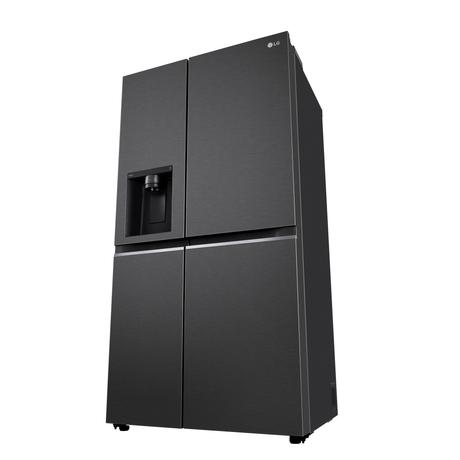 LG 630 L 3 Star Frost Free Side by Side Refrigerator, Matt Black, L257CMC3-4