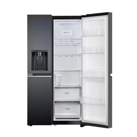 LG 630 L 3 Star Frost Free Side by Side Refrigerator, Matt Black, L257CMC3-7