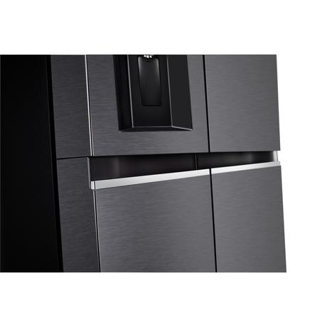 LG 630 L 3 Star Frost Free Side by Side Refrigerator, Matt Black, L257CMC3-9