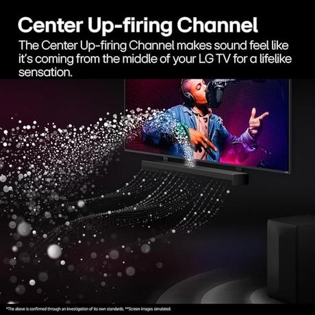 LG Soundbar SQ75TR, 5.1.1 Ch, 600 W, Dolby Atmos, Center Upfiring Speaker, QNED Matching Bracket No Drilling Required (QNED TV 82T/83/88T/90T)-4