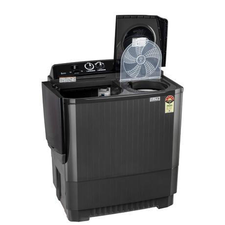 LG 11.5 kg Semi Automatic Top Load Washing Machine, Roller Jet Pulsator + Soak, Black, P115ASLAZ-3