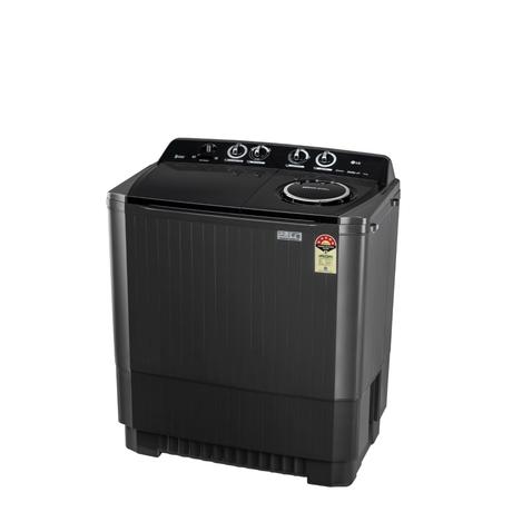 LG 11.5 kg Semi Automatic Top Load Washing Machine, Roller Jet Pulsator + Soak, Black, P115ASLAZ-4