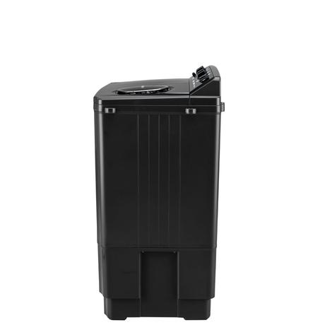 LG 11.5 kg Semi Automatic Top Load Washing Machine, Roller Jet Pulsator + Soak, Black, P115ASLAZ-7