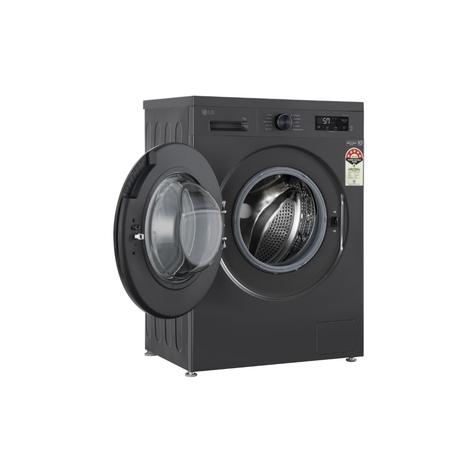 LG 7 kg Front Load, Direct Drive Motor, 6 Motion DD, Steam, Touch Control, Middle Black, 5 star (FHB1207ZMA)-2
