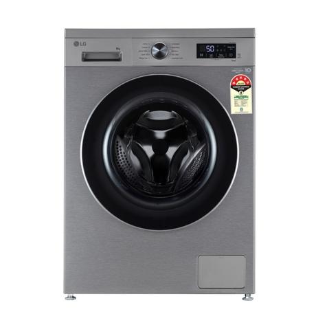 LG 8 Kg Fully Automatic Front Loading Washing Machine, FHB1208Z4P, Platinum Silver-0