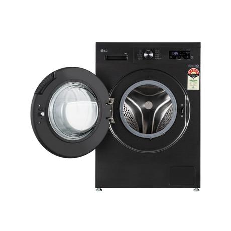 LG 9 kg Front Load, Inverter Direct Drive, 6 Motion DD, WiFi Enabled, Steam, Platinum Black, 5 Star (FHB1209Z4B)-1