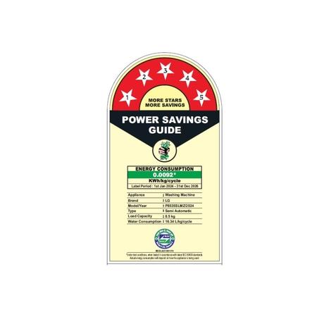 LG 8.5 kg Semi Automatic, Roller Jet Pulsator + Soak, Wind Jet Dry, 3+1 Wash Programs, Lint collector, Black (P8535SLMZ)-10