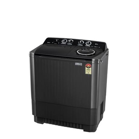 LG 8.5 kg Semi Automatic, Roller Jet Pulsator + Soak, Wind Jet Dry, 3+1 Wash Programs, Lint collector, Black (P8535SLMZ)-4