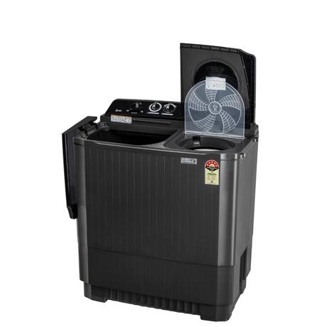 LG 8.5 kg Semi Automatic, Roller Jet Pulsator + Soak, Wind Jet Dry, 3+1 Wash Programs, Lint collector, Black (P8535SLMZ)-5