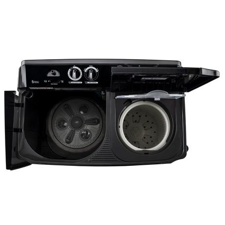 LG 8.5 kg Semi Automatic, Roller Jet Pulsator + Soak, Wind Jet Dry, 3+1 Wash Programs, Lint collector, Black (P8535SLMZ)-8