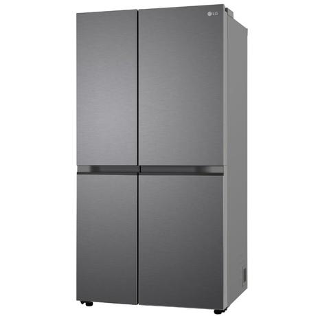 LG 650 L 3-Star Convertible Side-by-Side Refrigerator with Multi-Air Flow & Smart Diagnosis, Dazzle Steel, GL-B257JDS3-1