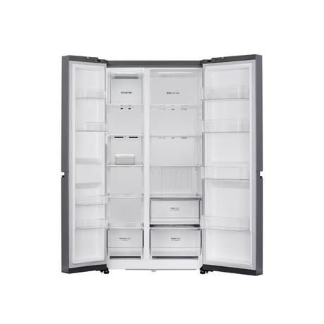 LG 650 L 3-Star Convertible Side-by-Side Refrigerator with Multi-Air Flow & Smart Diagnosis, Dazzle Steel, GL-B257JDS3-5