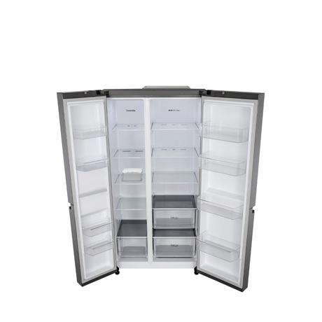 LG 650 L 3-Star Convertible Side-by-Side Refrigerator with Multi-Air Flow & Smart Diagnosis, Dazzle Steel, GL-B257JDS3-8