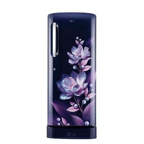 LG GL-D241ABMU 224 L 5 Star Direct Cool Single Door Refrigerator with Base Stand Drawer, Blue Marvel-0