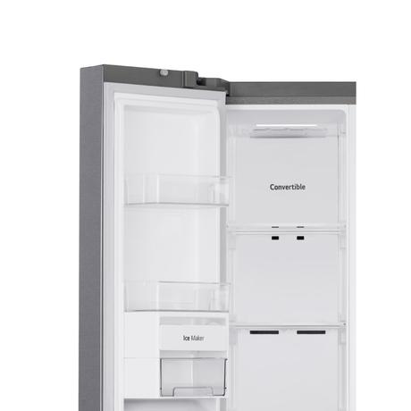 LG 650 Litre 3 Star Side By Side Refrigerator, Shiny Steel, GL-B257HPZ3-15