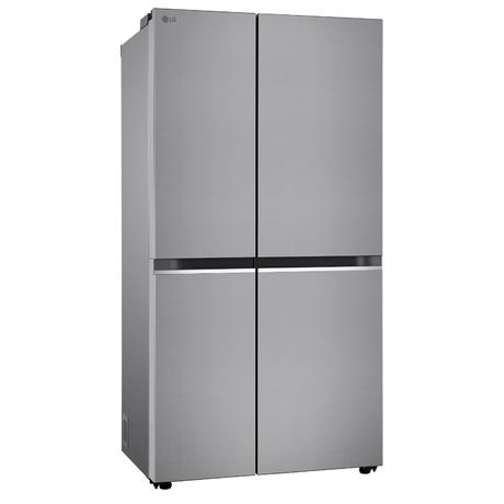 LG 650 Litre 3 Star Side By Side Refrigerator, Shiny Steel, GL-B257HPZ3-2