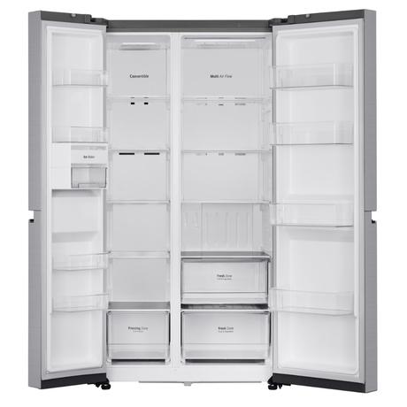 LG 650 Litre 3 Star Side By Side Refrigerator, Shiny Steel, GL-B257HPZ3-5