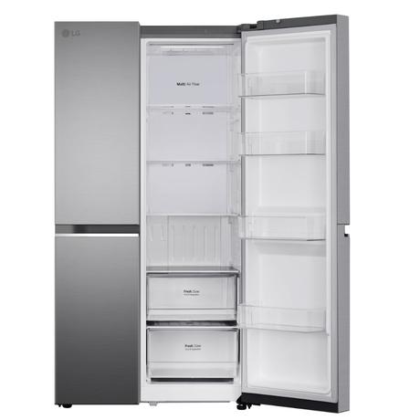 LG 650 Litre 3 Star Side By Side Refrigerator, Shiny Steel, GL-B257HPZ3-8