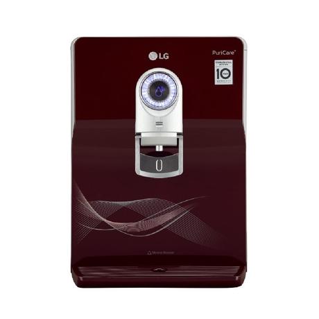 LG WW184ETC 8 L Water Purifier, RO + In Tank UV + UF + Mineral Booster + SS Tank, 2-in-1 Care, Digital Sterilizing Care, Crimson Red, Wall Mount/Counter Top-0