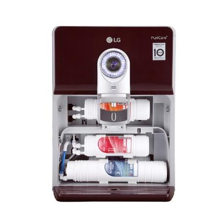 LG WW184ETC 8 L Water Purifier, RO + In Tank UV + UF + Mineral Booster + SS Tank, 2-in-1 Care, Digital Sterilizing Care, Crimson Red, Wall Mount/Counter Top-1