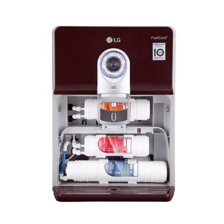LG WW184ETC 8 L Water Purifier, RO + In Tank UV + UF + Mineral Booster + SS Tank, 2-in-1 Care, Digital Sterilizing Care, Crimson Red, Wall Mount/Counter Top-1