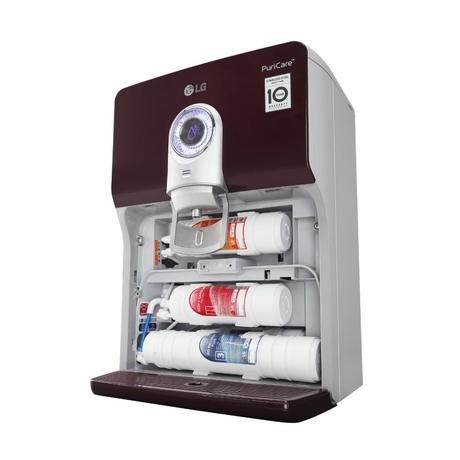 LG WW184ETC 8 L Water Purifier, RO + In Tank UV + UF + Mineral Booster + SS Tank, 2-in-1 Care, Digital Sterilizing Care, Crimson Red, Wall Mount/Counter Top-5