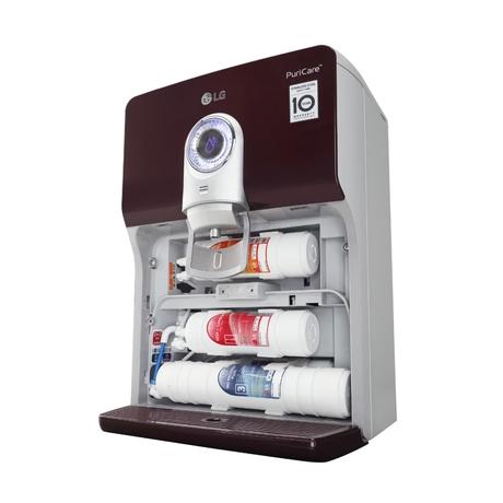LG WW184ETC 8 L Water Purifier, RO + In Tank UV + UF + Mineral Booster + SS Tank, 2-in-1 Care, Digital Sterilizing Care, Crimson Red, Wall Mount/Counter Top-5