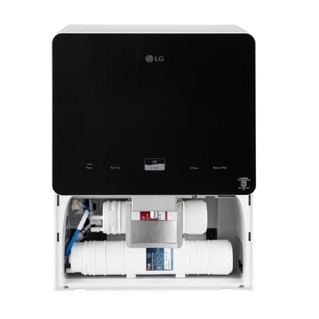 LG WW176GTBW 8 L Water Purifier, RO + In Tank UV + Mineral Booster, Digital Sterilizing Care,Premium Glass Black & White , Wall Mount-1