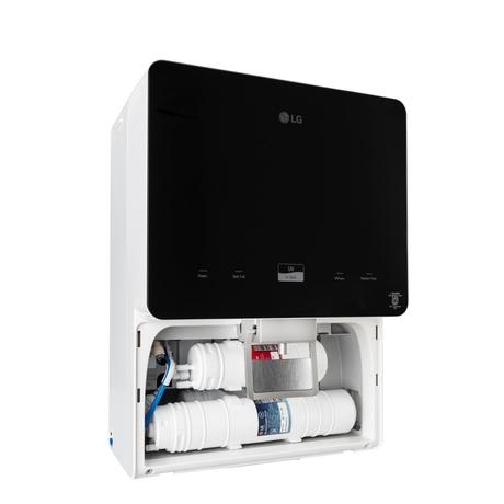 LG WW176GTBW 8 L Water Purifier, RO + In Tank UV + Mineral Booster, Digital Sterilizing Care,Premium Glass Black & White , Wall Mount-7
