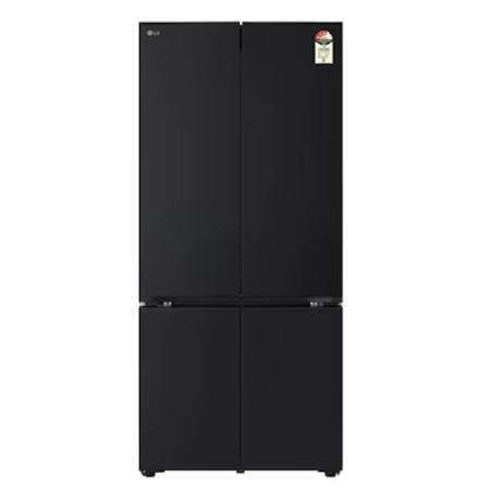 LG 610 L 3 Star Convertible French Door Refrigerator, Black Glass, GV-B25FFGMB-0