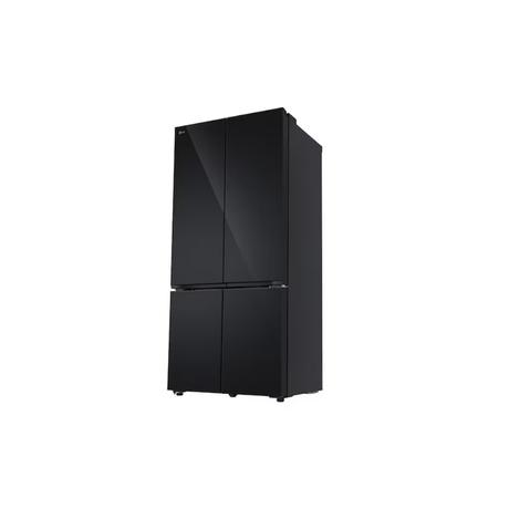 LG 610 L 3 Star Convertible French Door Refrigerator, Black Glass, GV-B25FFGMB-1