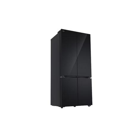 LG 610 L 3 Star Convertible French Door Refrigerator, Black Glass, GV-B25FFGMB-10