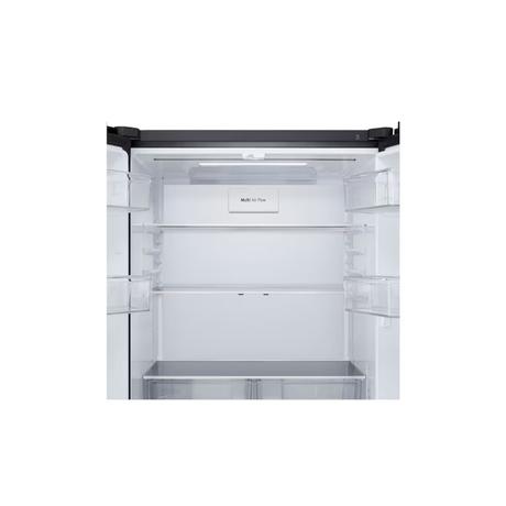 LG 610 L 3 Star Convertible French Door Refrigerator, Black Glass, GV-B25FFGMB-7
